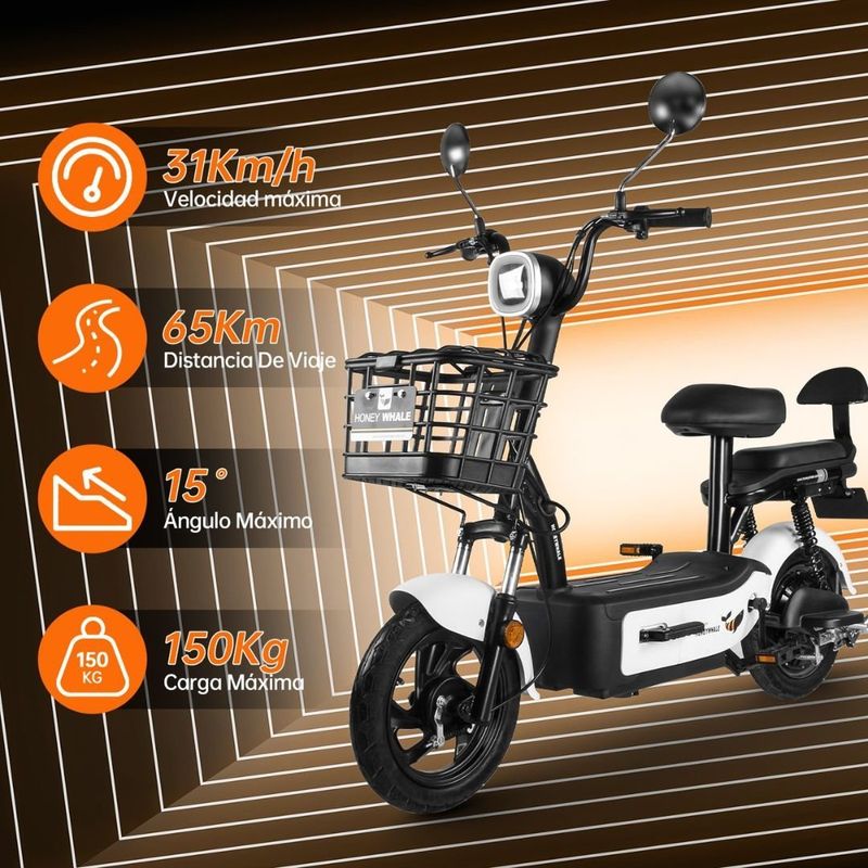 Motobici-Electrica-Color-Blanco-Honey-Whale-U1S