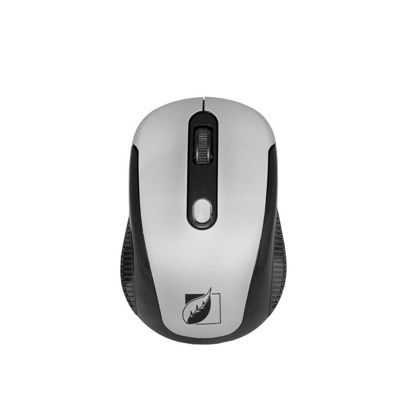 Mouse-Inalambrico-Acabado-Rubber-De-1600-Dpis-Green-Leaf®-Plata