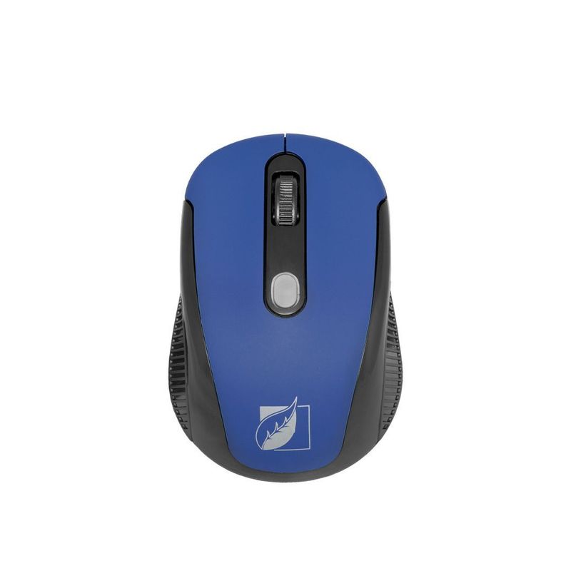 Mouse-Inalambrico-Acabado-Rubber-De-1600-Dpis-Green-Leaf®-Azul