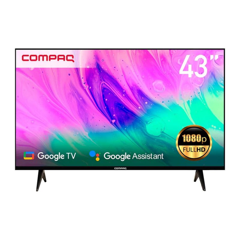 Pantalla-Smart-TV-Compaq-43”-Sin-bordesGoogle-TV-Full-HD