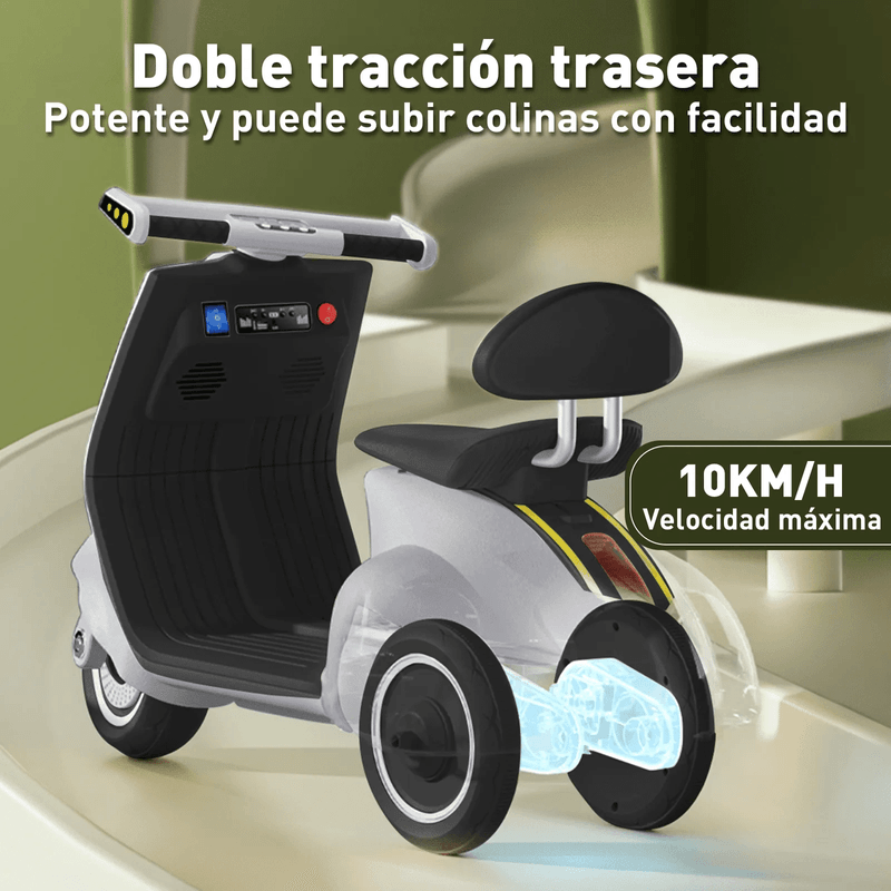 Mini-Moto-Electrica-Blanco-Infantil-Honey-Whale-Bdq-916