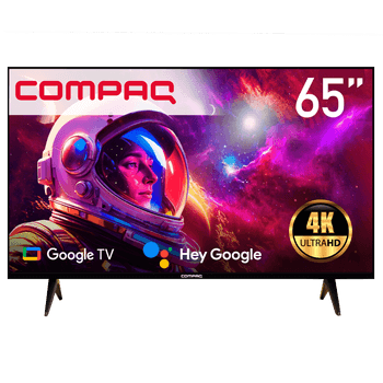 Pantalla Smart Tv Compaq 65” Hd, Google Tv