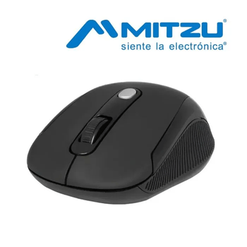 Mouse Inalámbrico Acabado Rubber De 1600 Dpis Green Leaf® Negro