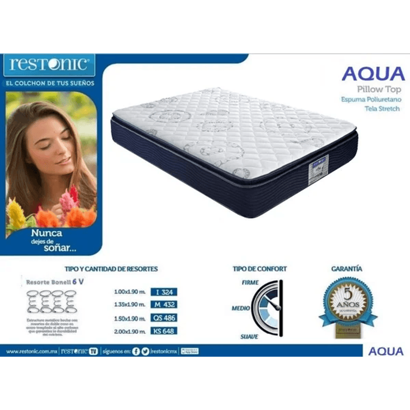Colchon-Ks-Aqua-Bonnell-Pillow-Top-Worry-Free