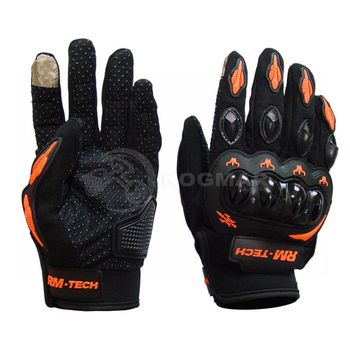 Guante Rmtech Negro/Naranja Mx666 (Con Touch)-Eg