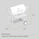 Asador-de-Carbon-Tipo-Tambor-con-Ruedas--Avera