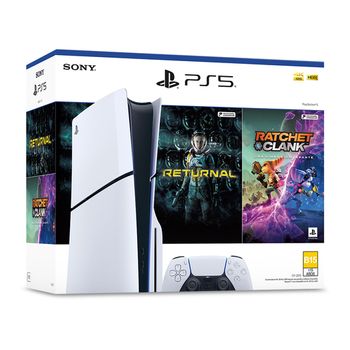 Consola PlayStation 5 Sony 1TB Slim con lector Bundle Ratchet y Clank - Returnal