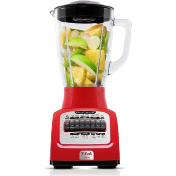 Licuadora T-Fal Roja Vaso Vidrio LN8205