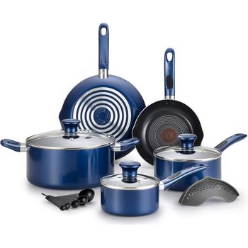 Bateria de cocina TFAL antiadherente indicador thermo spot B037SE64AZUL