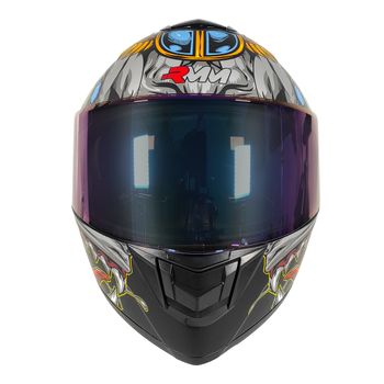 Casco Rmm Cerrado Hf701 God Warrior Mica Tornasol Y Lente Interno Talla: G