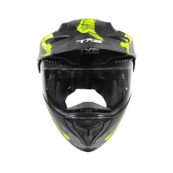 Casco Techx2 Tx-909 Cross/Street Abatible Negro Mate/Amarillo Talla: Eg Ecer22-05 Y Dot