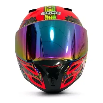 Casco Edge Integral Forza Xamma Rojo Brillante Talla M