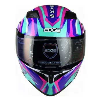 Casco Edge Abatible Boss Skybreaker Morado Talla L