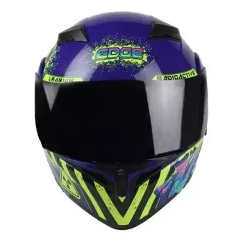 Casco Edge Abatible Boss Uranio Morado Talla M