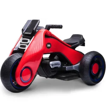Mini Moto Eléctrica Color Rojo Recargable Infantil Honey Whale Bdq-6199