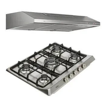 Combo Teka Estufa + Campana 50cm Color Plata