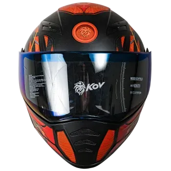 KOV CASCO ESTELAR CYBORG ROJO L